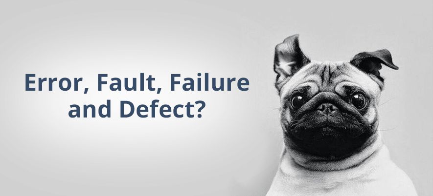 Definitions and Meaning: Error, Fault, Failure and Defect