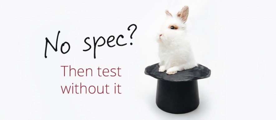 How to Test without Specification